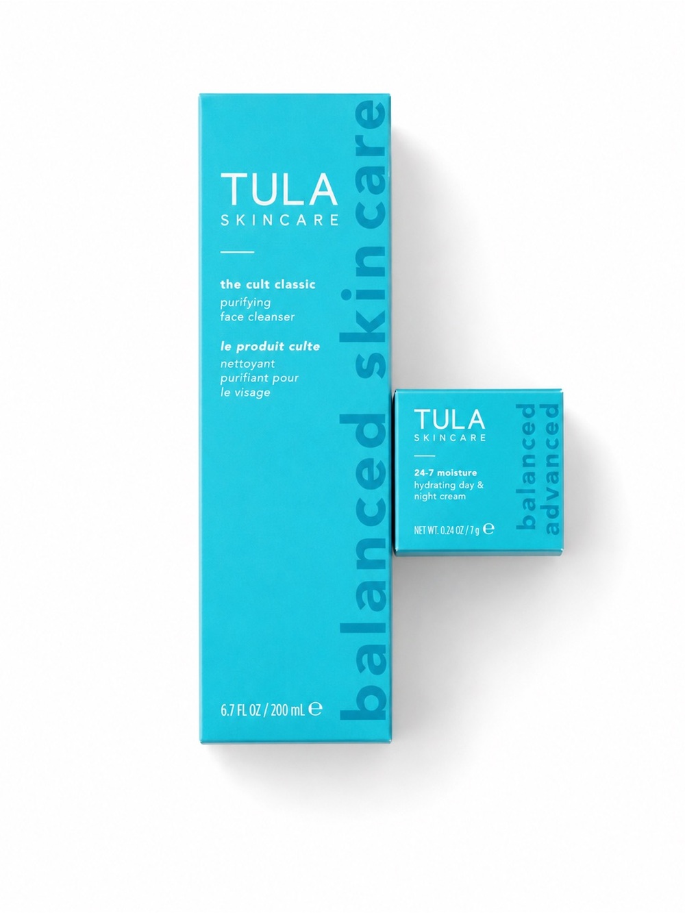 TULA Skincare Balanced Skin Care Purifying Face Cleanser 6.7 oz + Cream